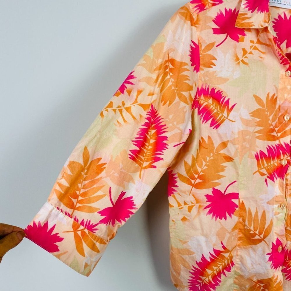 First Issue Lightweight Palm Tree Button Down Shi… - image 4